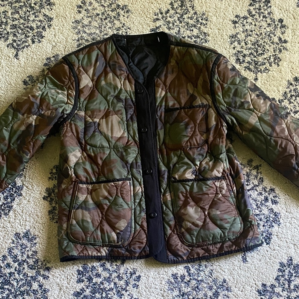 Camouflage Quilted Jacket Polo